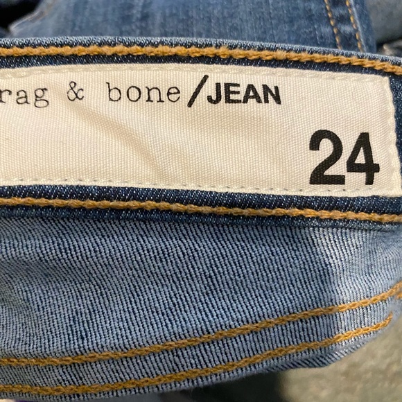 NWT rag & bone Capris distressed jeans 24 - Picture 8 of 9